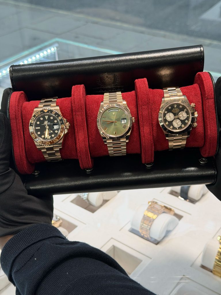 Watch case refurbishment and polishing at the Alpha Group workshop